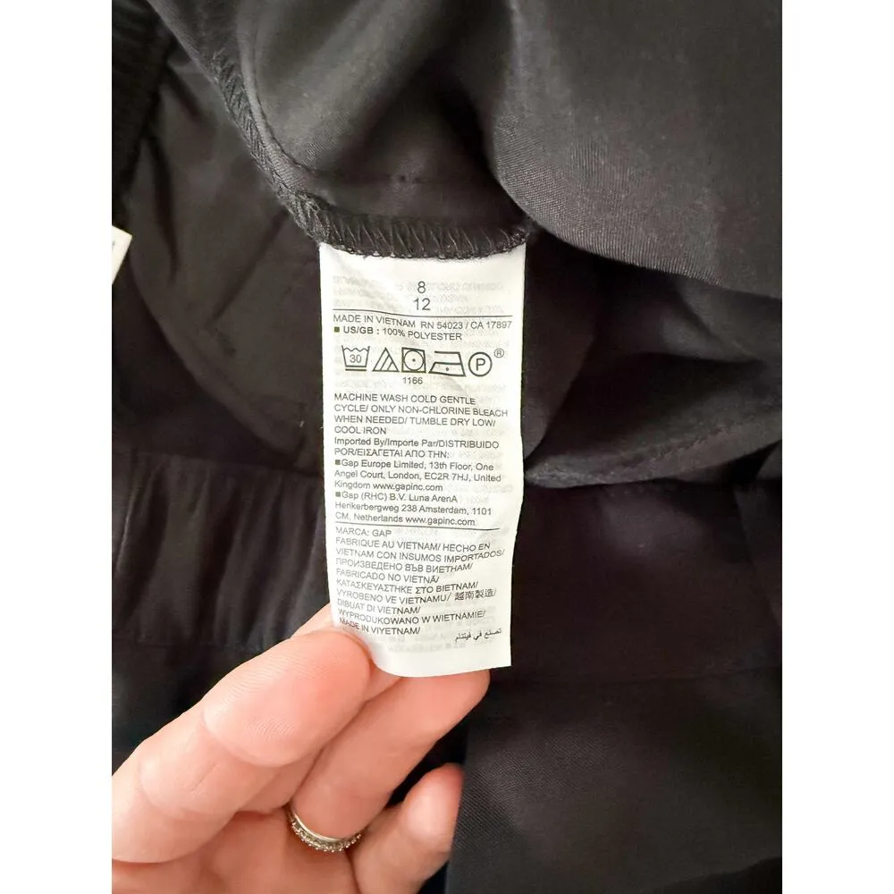 Gap | NWT | Mid Rise Easy Straight-Leg Pants in True Black | Sz 8 - Image 11