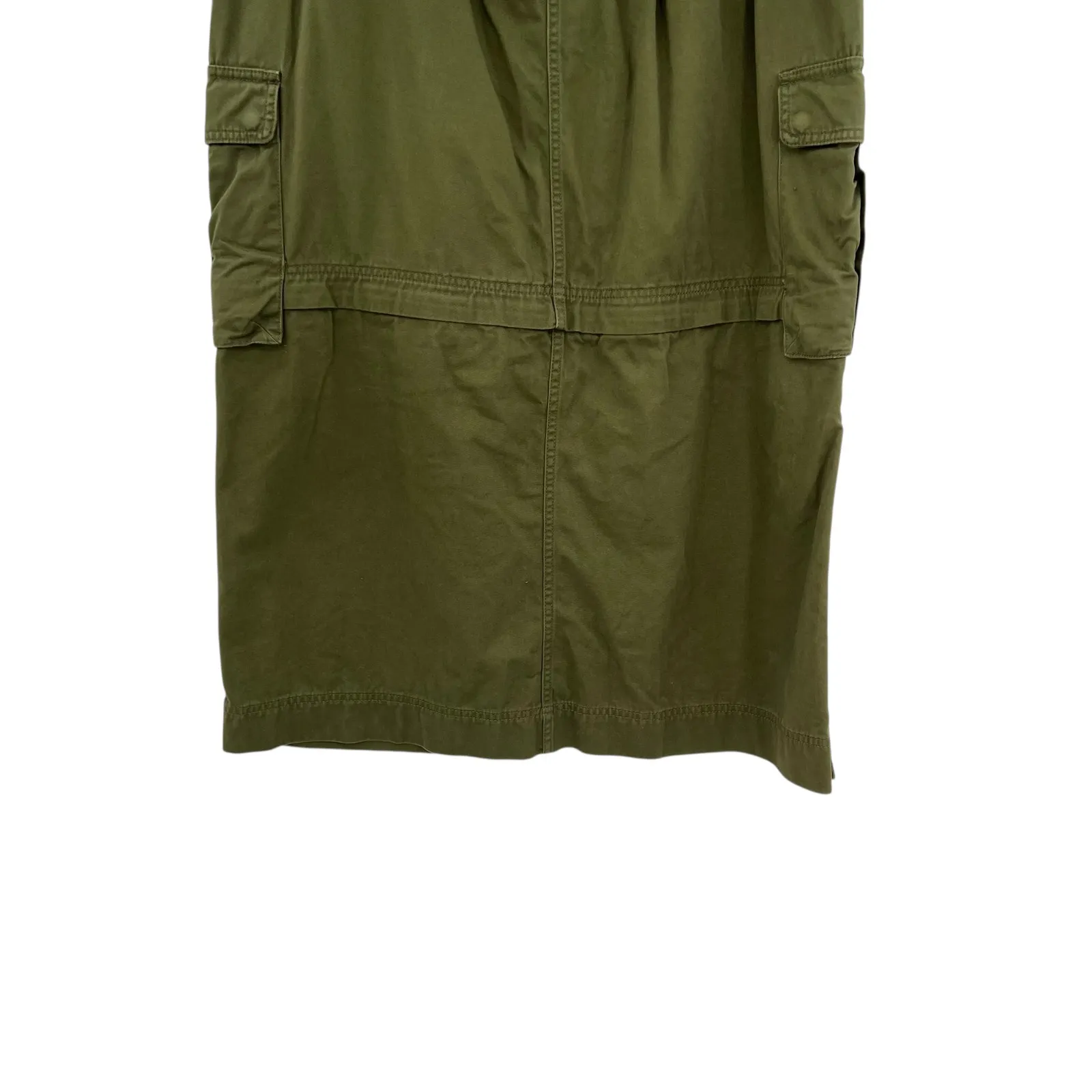 Madewell Cargo Convertible Midi Skirt (Re)generative Chino‎ Green Size XL - Image 10