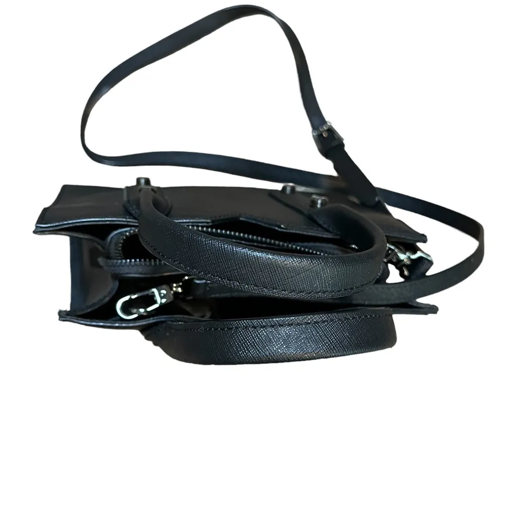 Botkier Leather Bag Top Handle Crossbody Black - Image 2