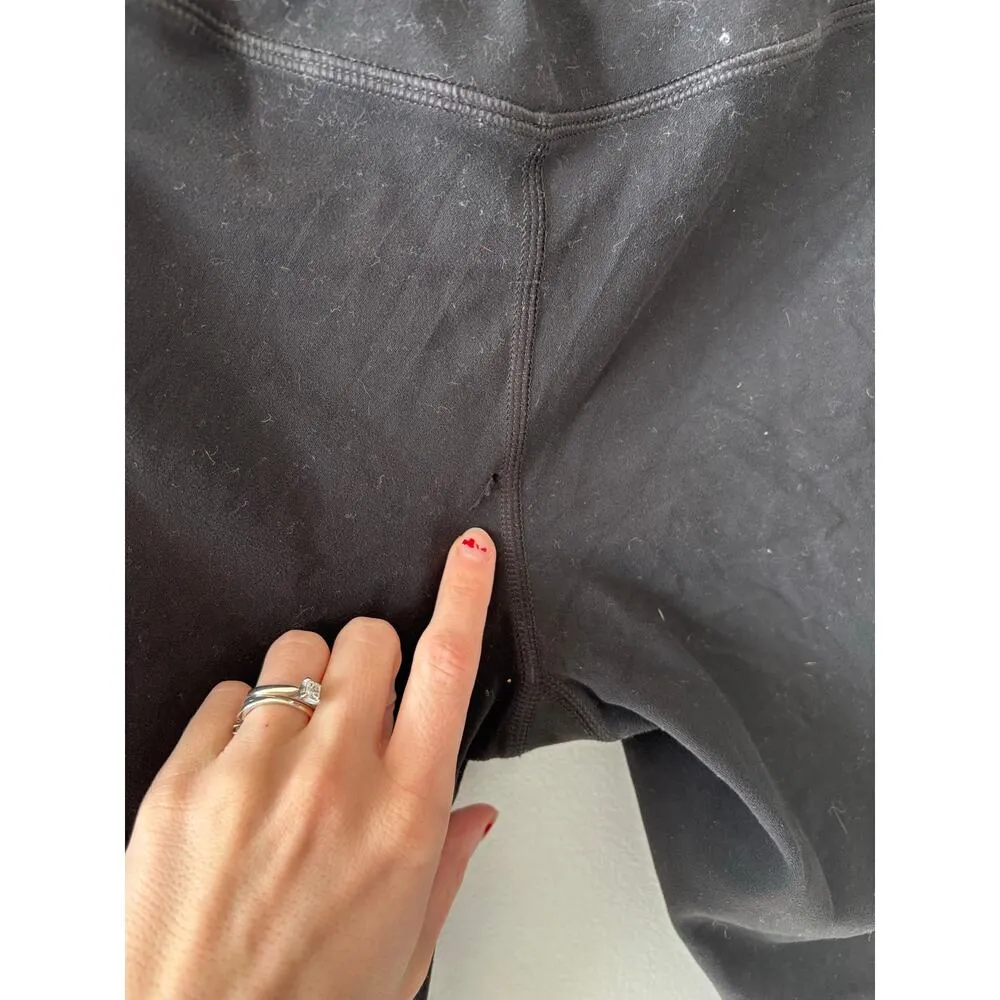 Athleta Womans Salutation Stash Pocket Tight Leggings Large Black Activewear - Image 6