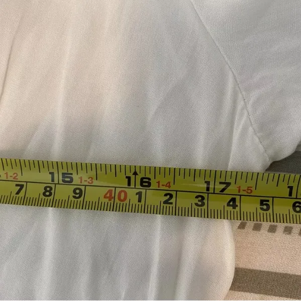 Muy Muy Fancy Cottage Core Lace Embroidered Bell Sleeves White Maxi Dress Sz Sm - Image 16