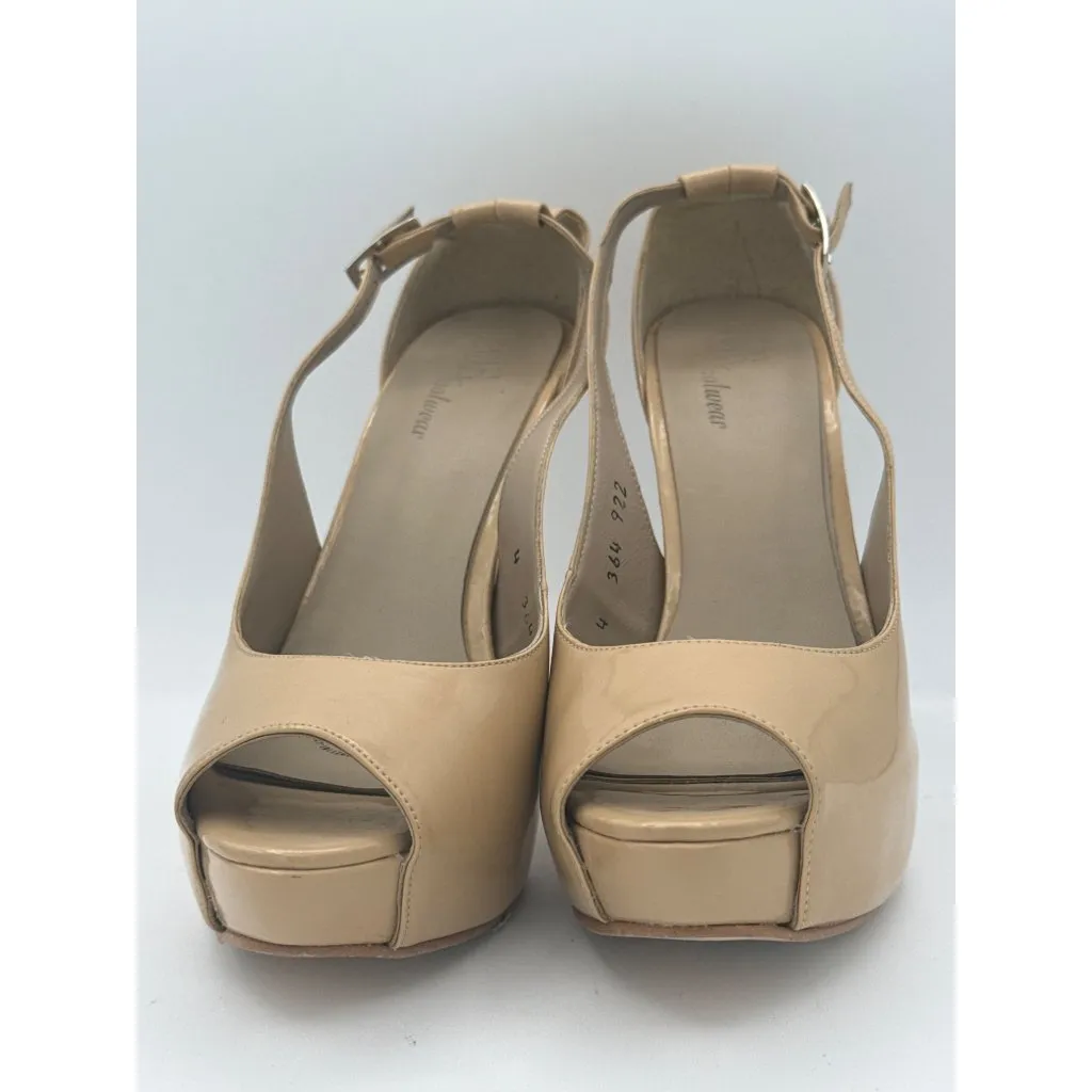Lob Footwear Womens Beige Peep - Image 2
