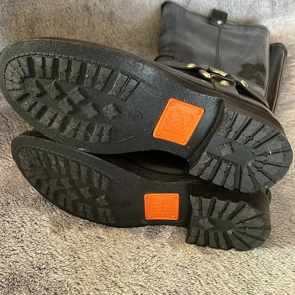 EUC Stormy Rubber Knee Rain Boot Black Size 8 - Image 3