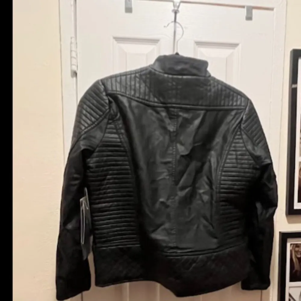 Ymi Faux-Leather Jacket Size L NWT - Image 3