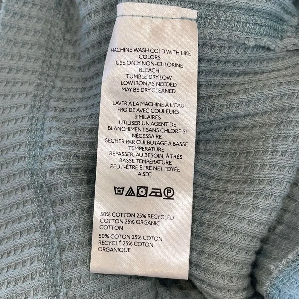 We The Free Thermal Crewneck Thumbhole Top Shirt Jersey Sage Green Size Small NW - Image 6