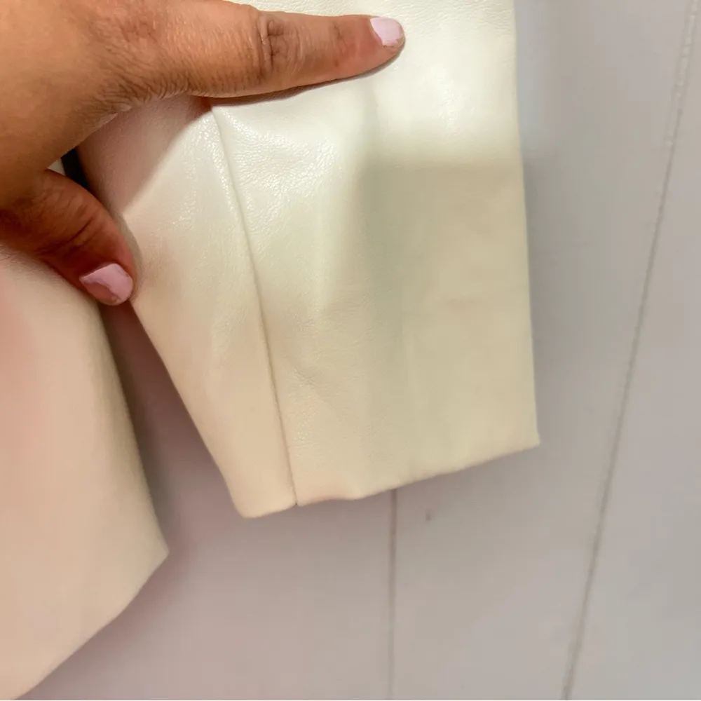 JLUXLABEL Beige Leather Jacket  Size S TJL10607AN - Image 7