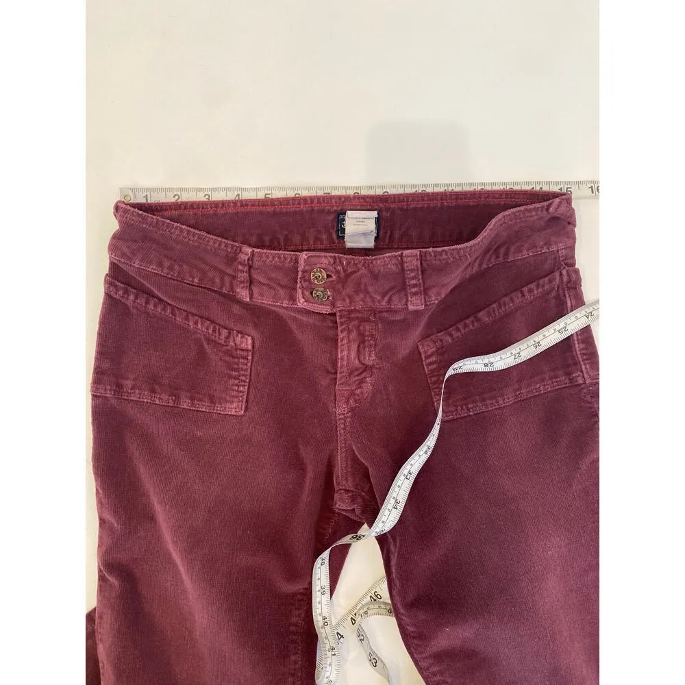 Von Dutch Eggplant Purple Vintage Flare Baby Corduroys Low Rise Sz 30 Cotton USA - Image 10
