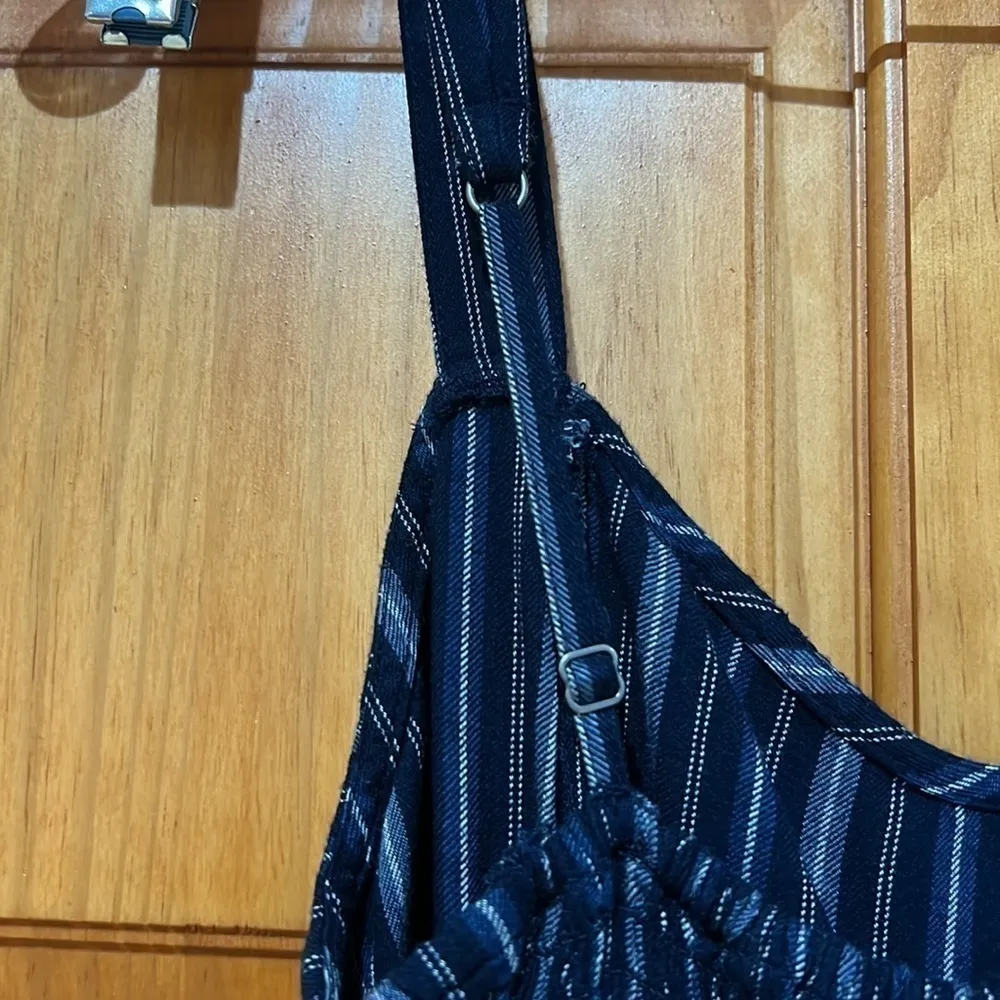 Hollister Striped Jumpsuit Blue Size Medium - Image 9