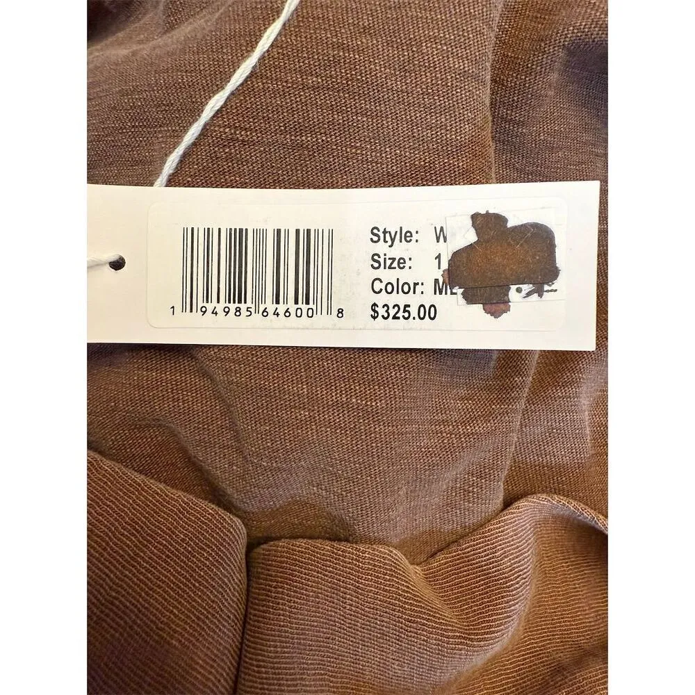 James Perse Women's Heavy Jersey Relaxed Polo Dress Size S (1) Malt Brown NWT - Image 5