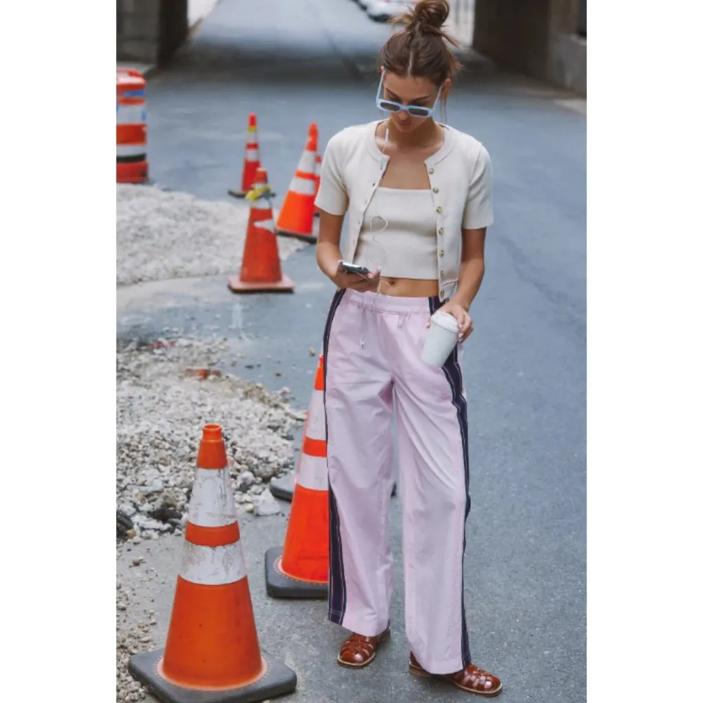 FREE PEOPLE Twosie Cotton Blend Rib Cardigan & Tank Set in Ecru Size Small - Image 9