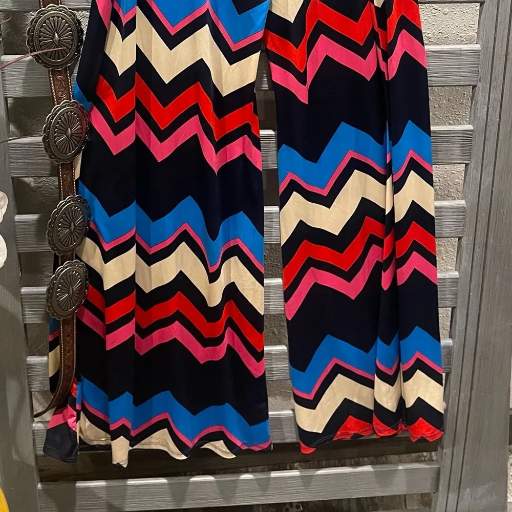 Aztec Western Palazo Pants for Women Size M/L Red - Image 2