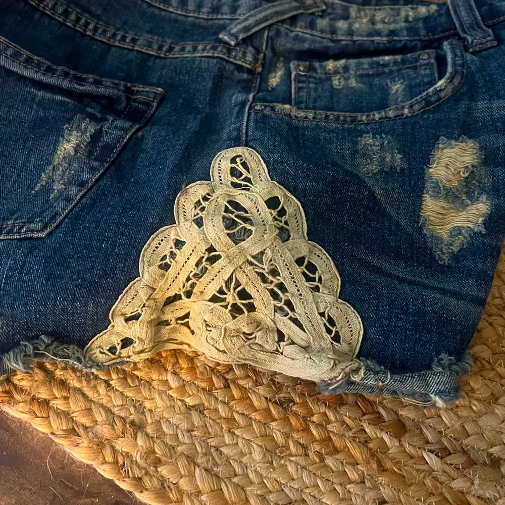 Free People Lacey Denim Cutoff Shorts - Image 4