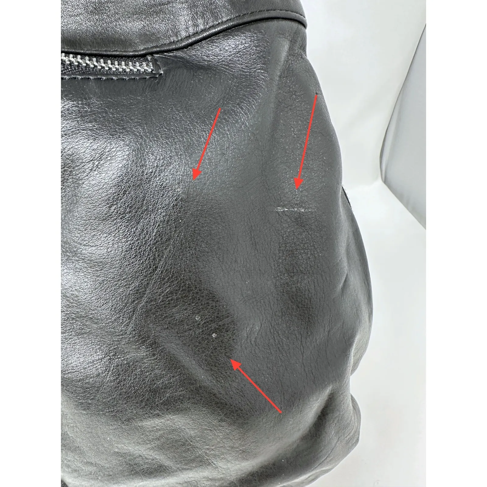 Kenar Whip Stitch Braded Strap Leather Shoulder Bag Black - Image 6