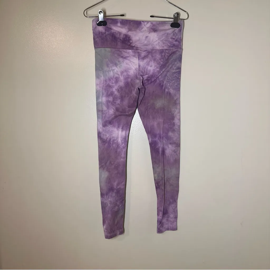 Sweet Pea Purple Tie-Dye Leggings - Image 2