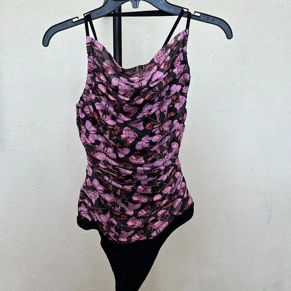 Free People Intimately free butterfly Milkshake Mesh Bodysuit size L‎ - Image 4