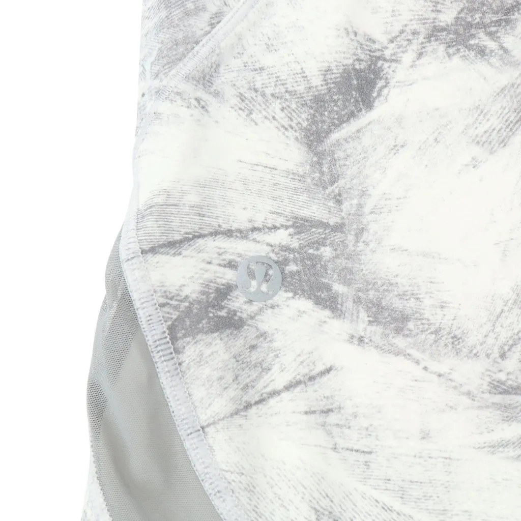 Lululemon  Pace Perfect Crop Legging Gray White 4 Breeze By White Light Cast - Image 7