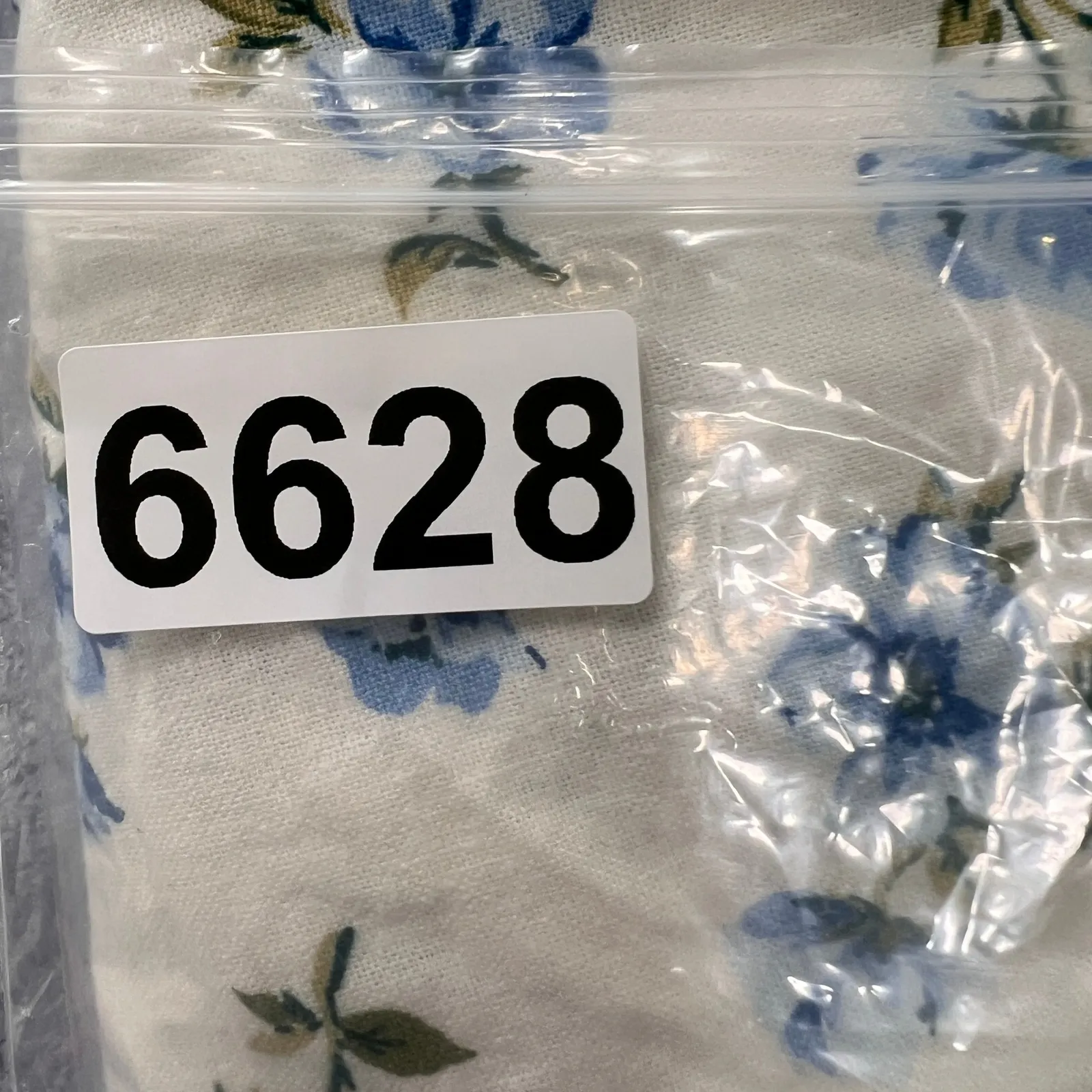 Old Navy High Waisted Linen Mini Skort Large Women Floral Blue White Summer - Image 9