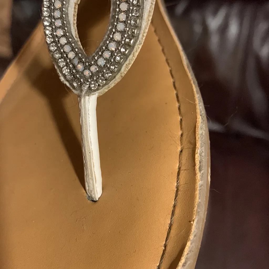 Fergie sandals, worn once on wedding day White Size 9 - Image 5