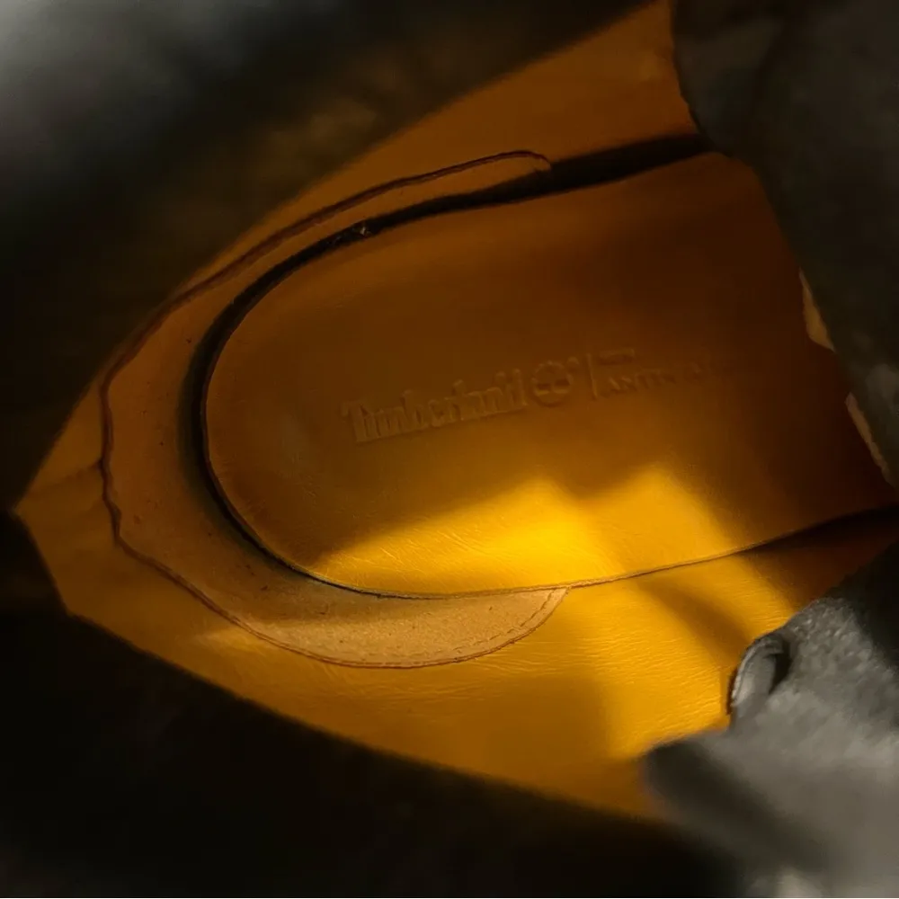 Timberland Leather Lace Up Boots A12LH Hidden Wedge Women’s Size 8 Wolf Gray - Image 3