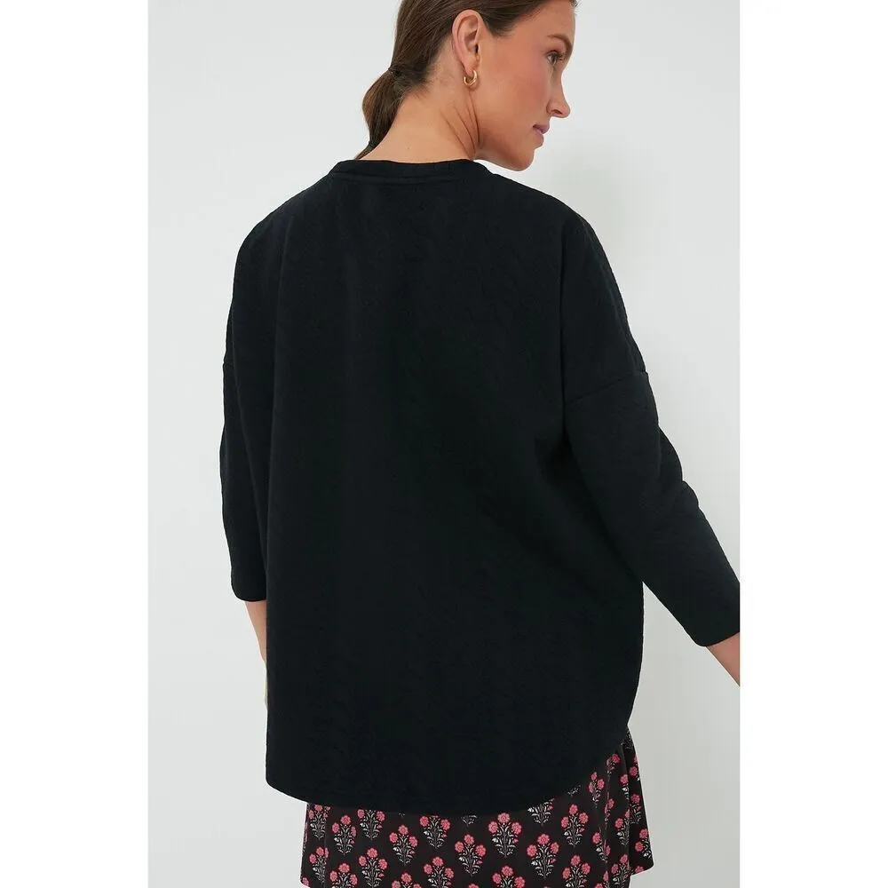 ✨Tnuck Sport Black Quilted Crewneck Sz XL/XXL Pullover✨ - Image 6