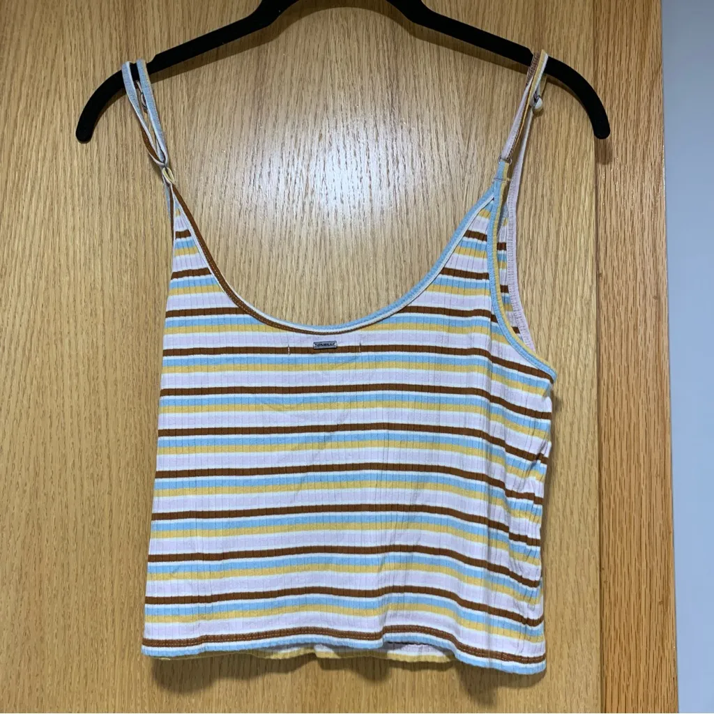 O'neill Striped Crop Top - Size XL - Image 2