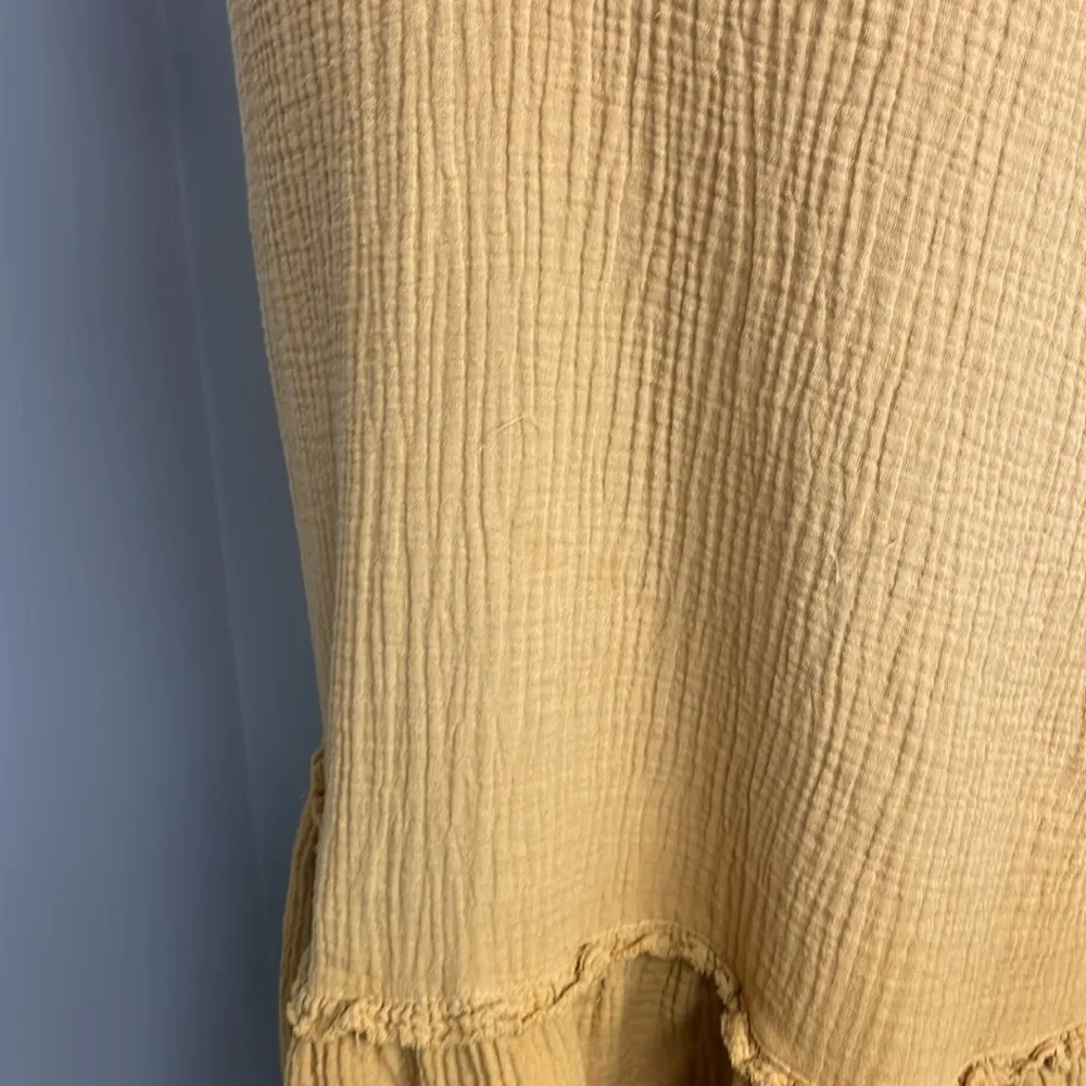 Saturday Sunday Anthropologie Golden Gauze Boho Dress - Size XS Cotton Boho Cool - Image 2