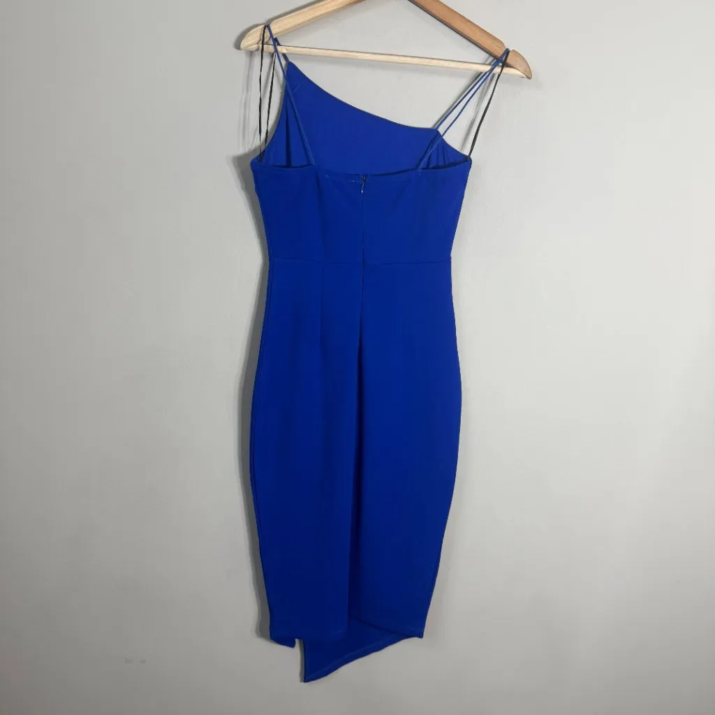 Hello Molly Outta Cash Midi Dress Women's XS 2 Blue Slit Cocktail Party NWOT - Image 12