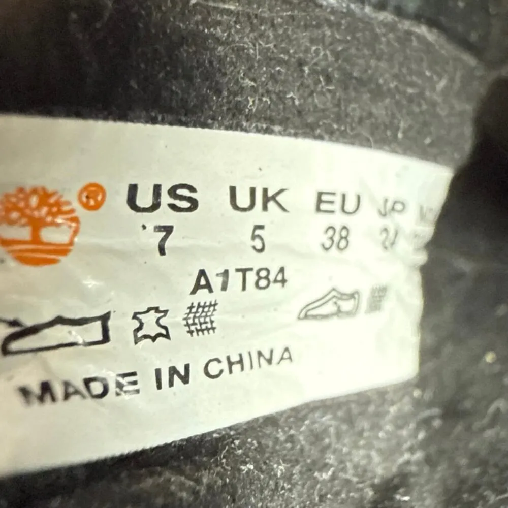 Timberland Sutherlin Bay Women's Black Leather Slip-On Chelsea Ankle Boots 7 - Image 9