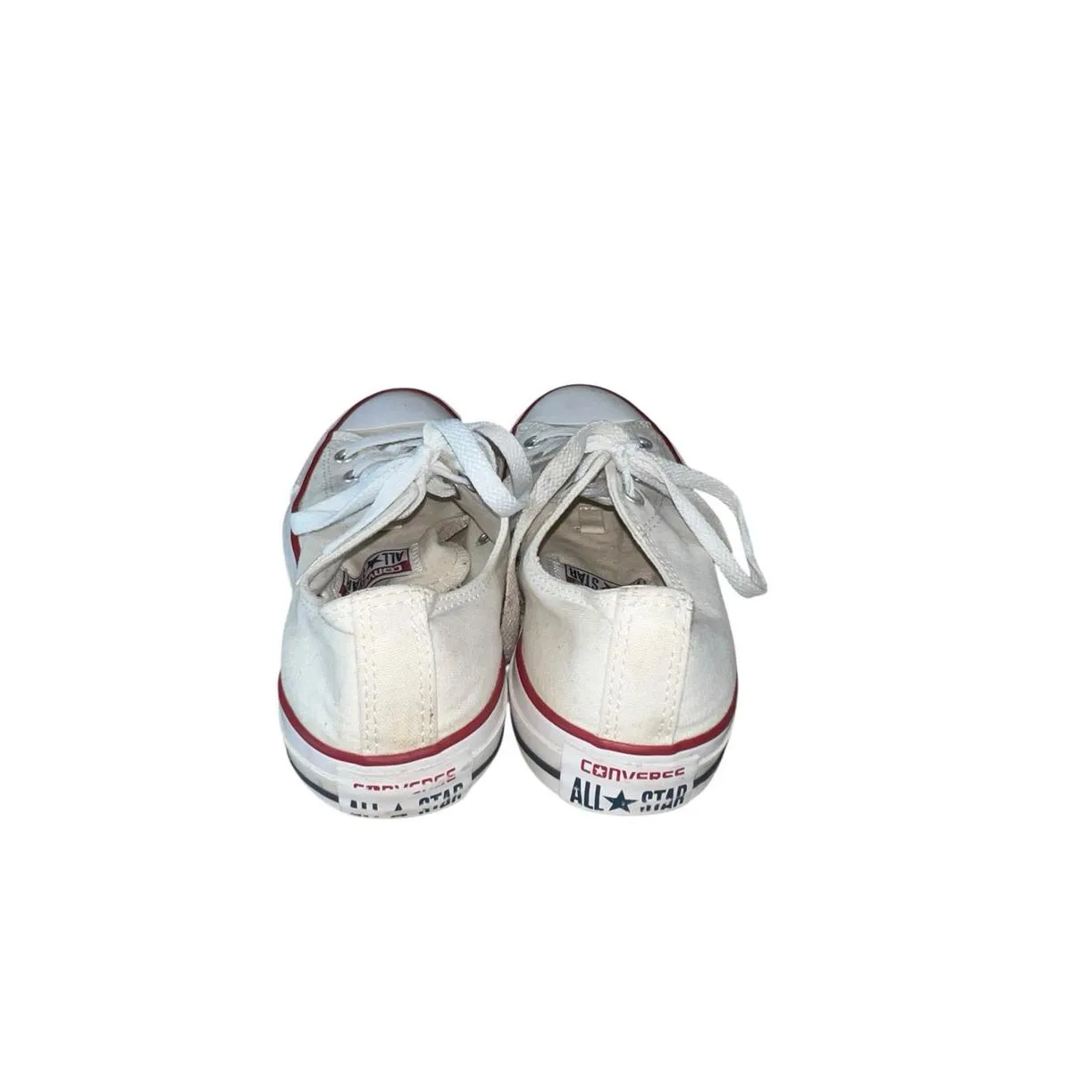 Converse All Star Low Top White Unisex Sneakers Men’s Size 6/womens Size 8 - Image 4