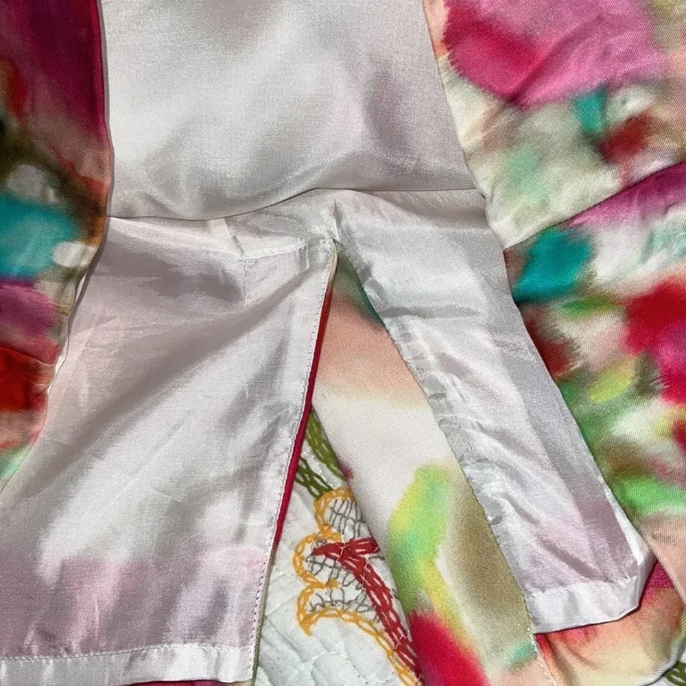 Kate Spade New York women’s size 2 mini dress splotched neon print zip up back - Image 8