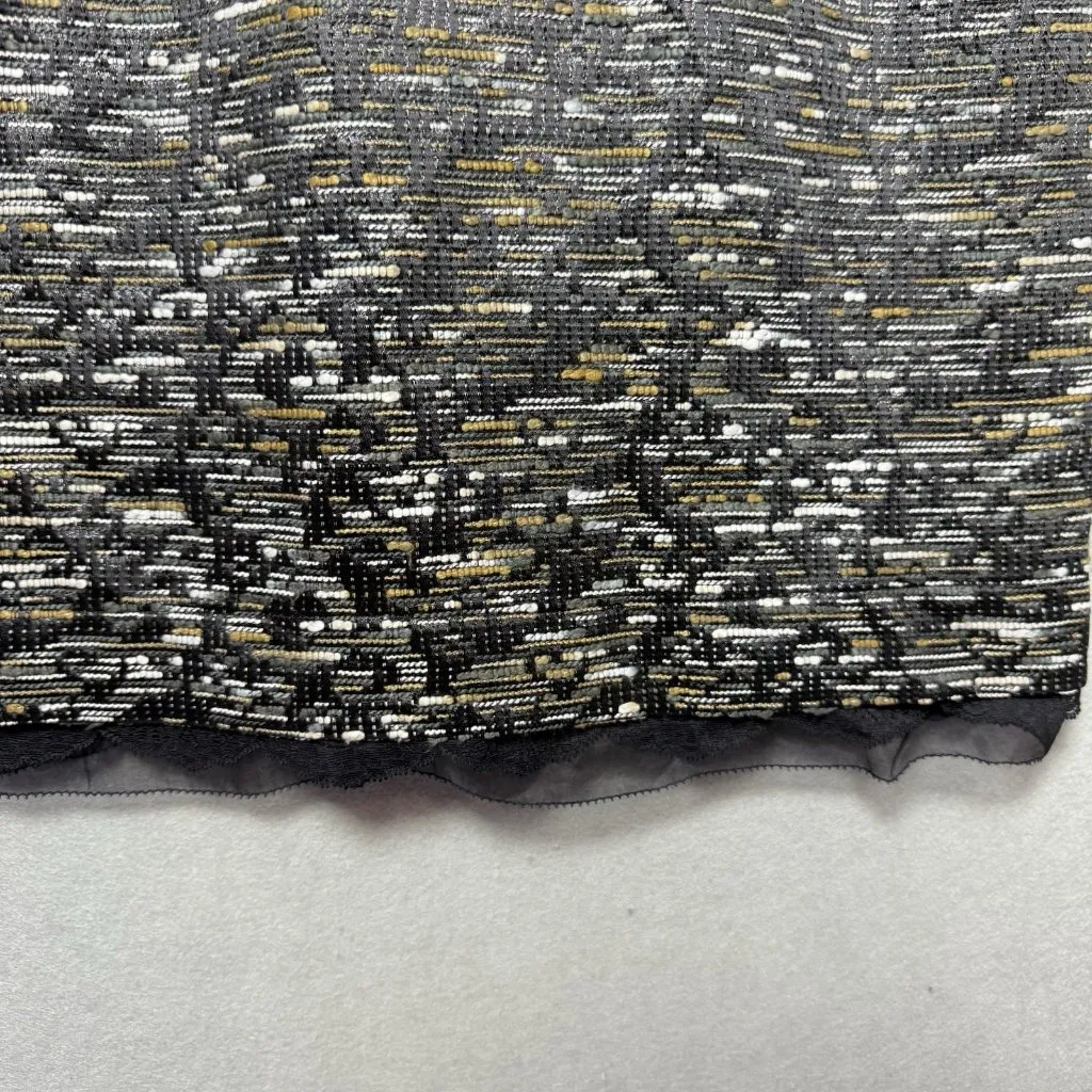 Aysha Women’s Tweed Sleeveless Dressy Mini Dress Metallic Weave Black Multi Size undefined - Image 4