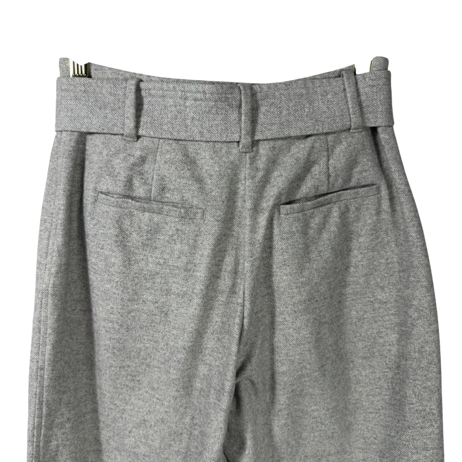 Wilfred Aritzia Pants 4 Wool Cashmere Tie Waist Gray High Rise Cropped Ankle - Image 9