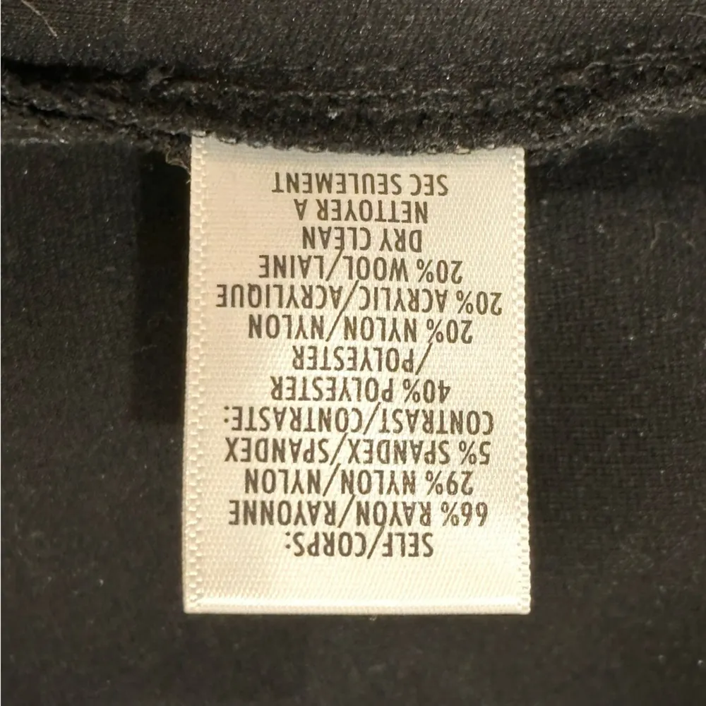 Bailey 44 Britto Wool Jacket Buttons XS Black Military Funnel Neck Classic Edgy - Image 15