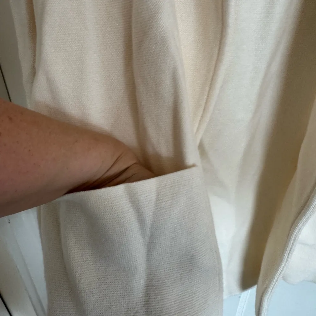 J.Crew ivory Sophie open front sweater blazer size xs - Image 3