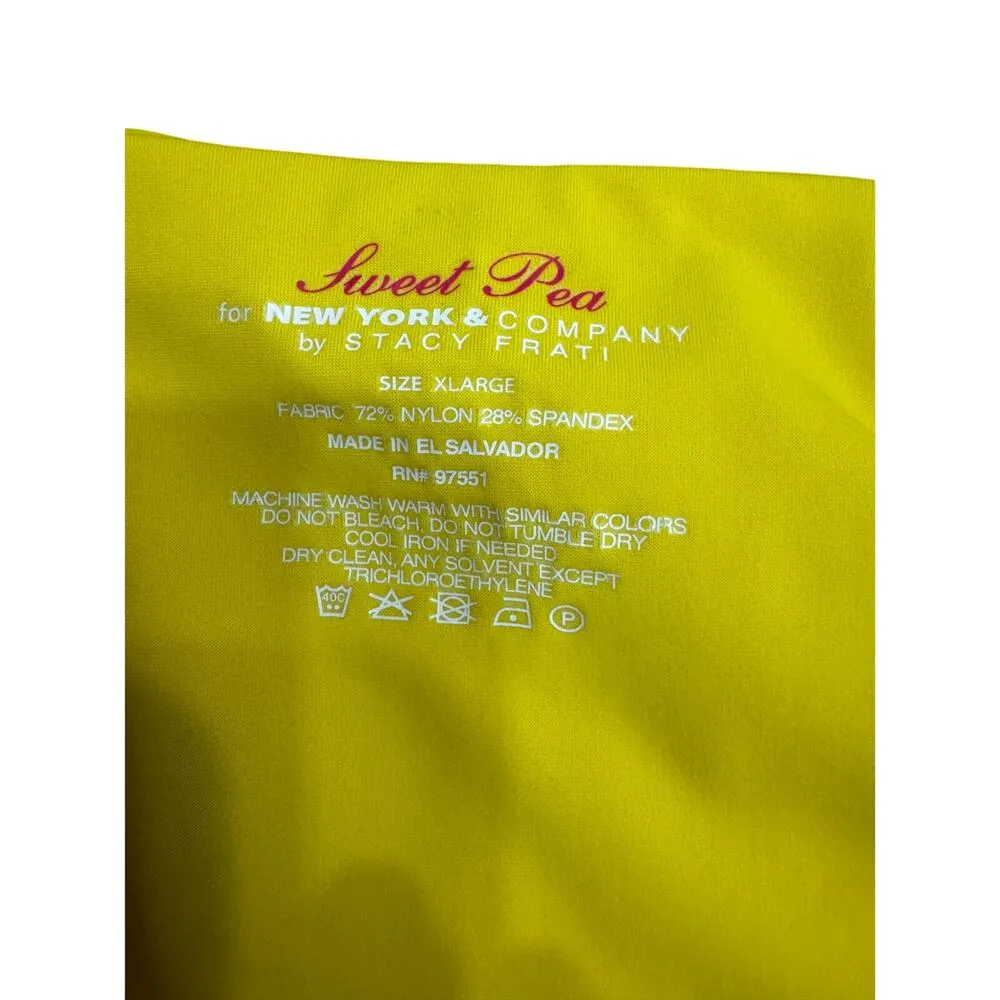 SWEET PEA for NY & CO. Claudia Yellow Ruffle One Piece Swimsuit in Size XL - Image 4