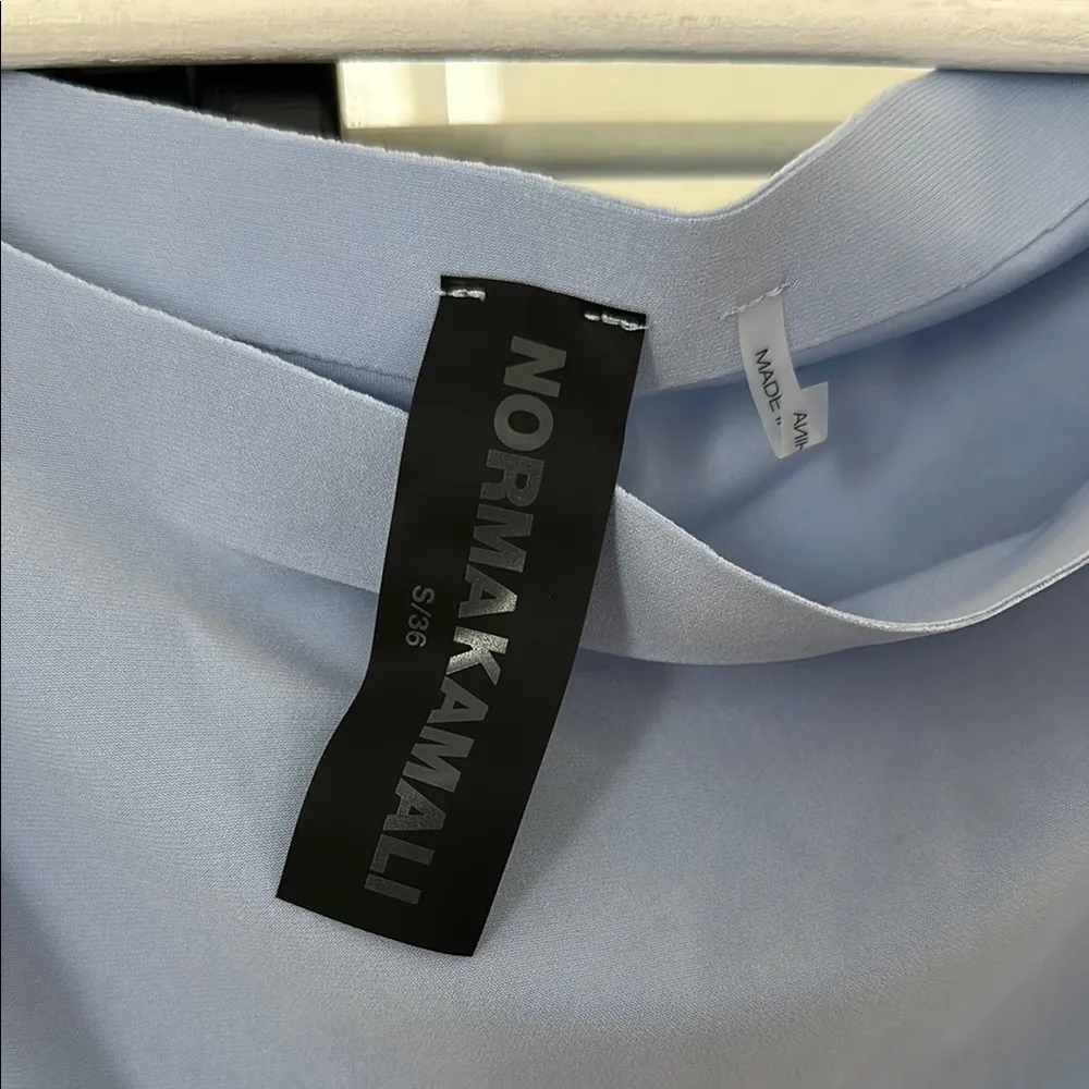 Norma Kamali x Revolve One-Shoulder Light Blue Top - Image 4