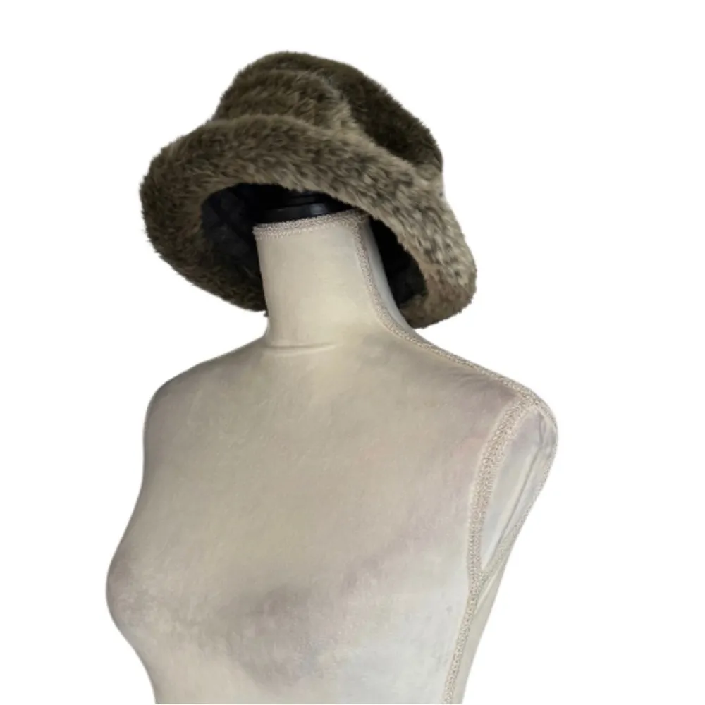 PARKHURST Brown Faux Fur Hat Timeless Classic Head Warmer Fall Fashion Elegant - Image 2