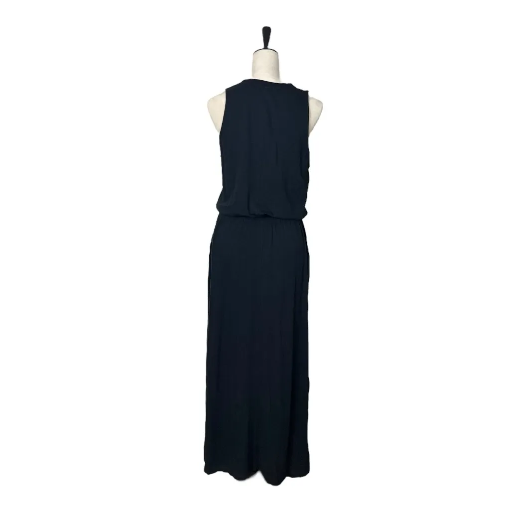 Splendid Eco New Black Maxi Dress Elastic Waist Sleeveless Women’s Size Medium - Image 4