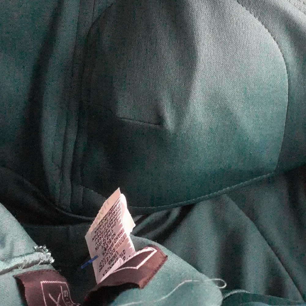 NWT Alex Evenings Teal Crinkle Satin Two Piece Dress Set SIZE 6 – Jacket & Dress - Image 7