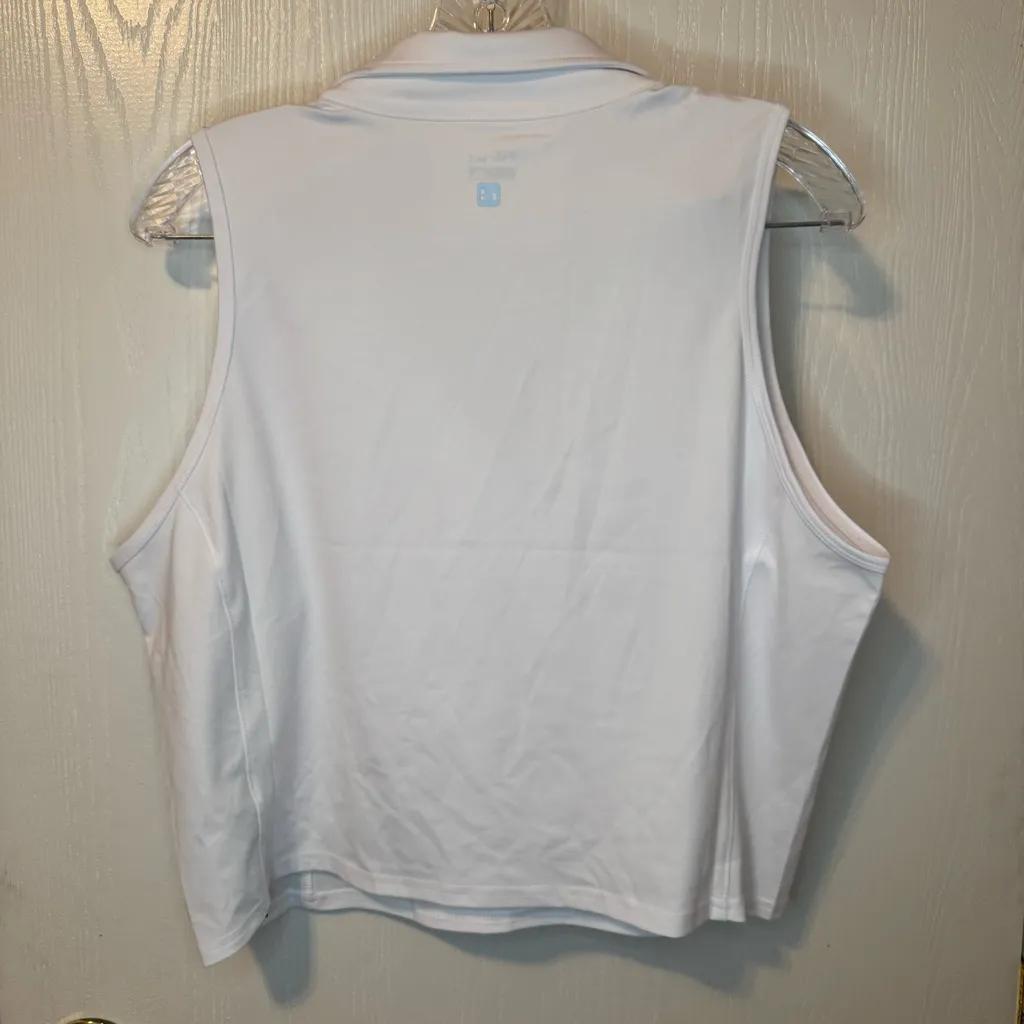 Hind Women's Classic Cropped Polo White Tank Top Size XL - Image 2