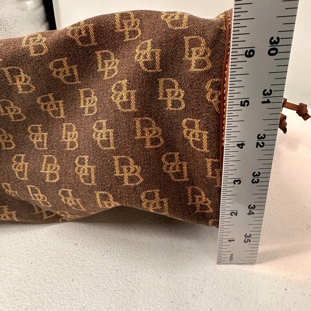 Dooney & Bourke Monogram Brown Weekend Weekender Bag Tote - Image 16