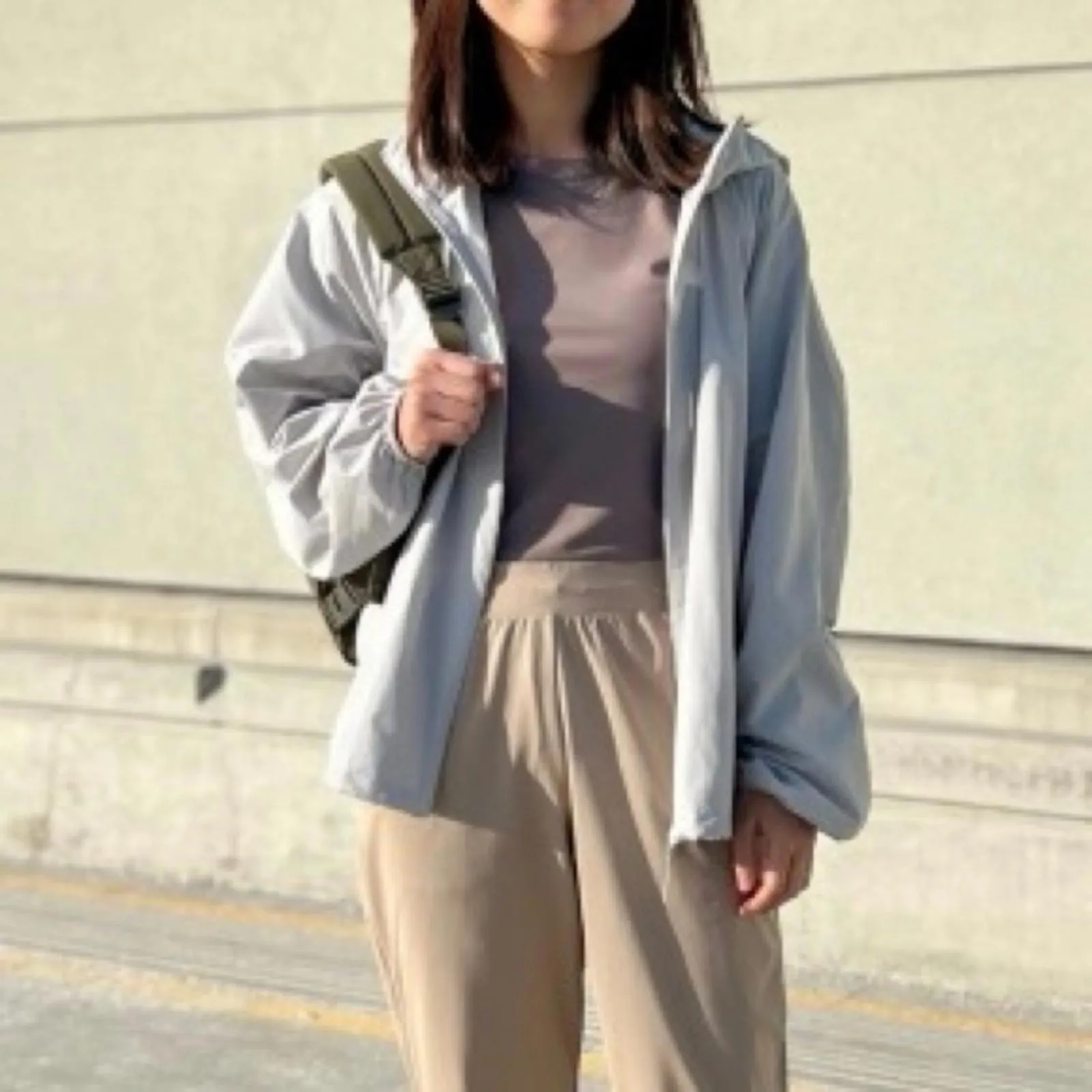 Uniqlo AIRism Soft Cropped T-Shirt Brown NWT XS - Image 5