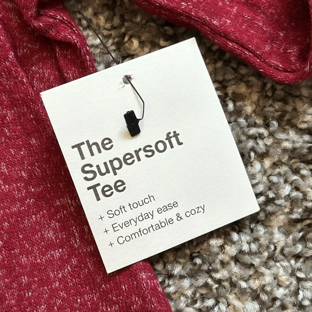 Sonoma Red Long Sleeve Tee with 'Many Thanks' Design - Image 5