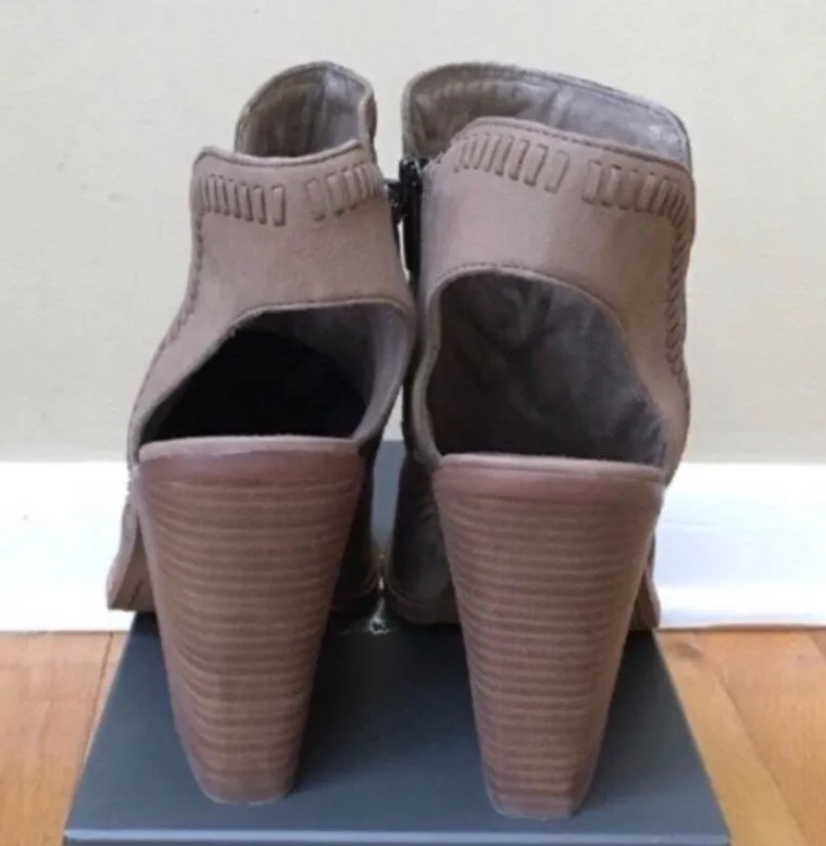 ‘Karinta’ Leather Western Peep Toe Bootie - Size 10M - Image 8