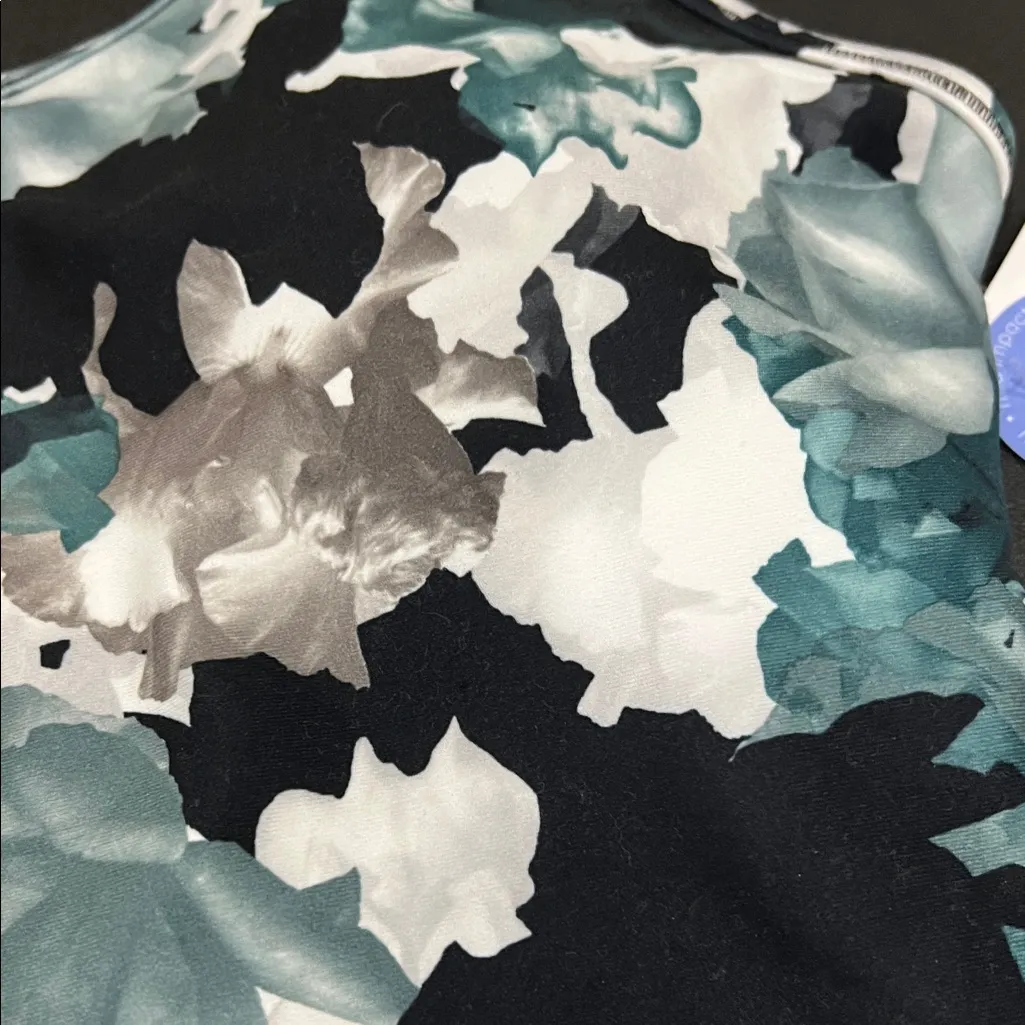 Marika | Floral Sports Bra | Size M Black Size M - Image 6