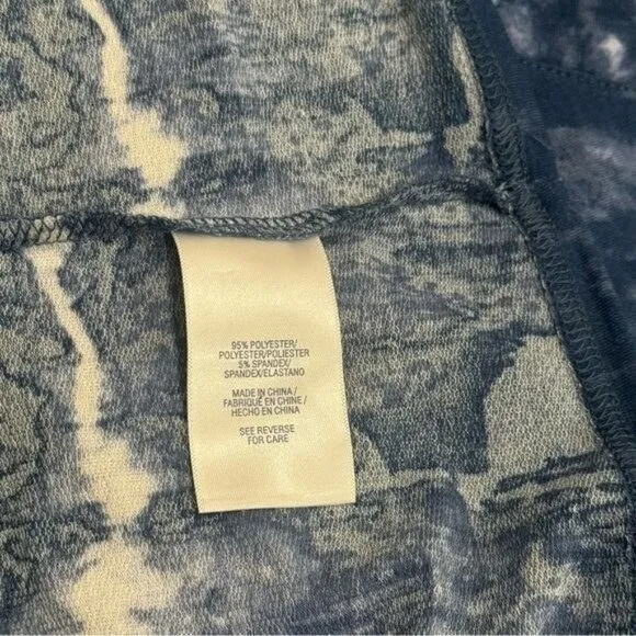 NEW Nautica Blue White Tie Dye Cozy Long Sleeve Jogger Pajama Set Holiday S - Image 6