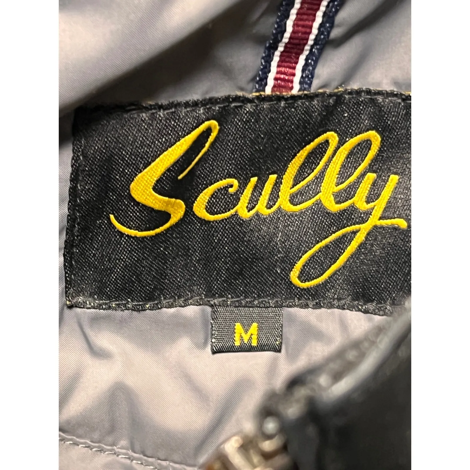 Scully Puffy Lambskin Leather Jacket Black Zip Pockets Womens Medium Moto Lux - Image 3