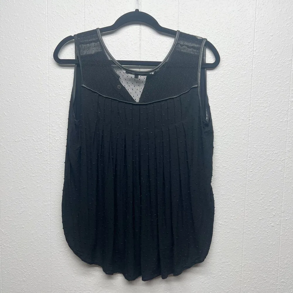 Miss Me Womens Top Large Y2K French Dot Flowy Witchy Goth Rocker Punk Boho Chic - Image 5