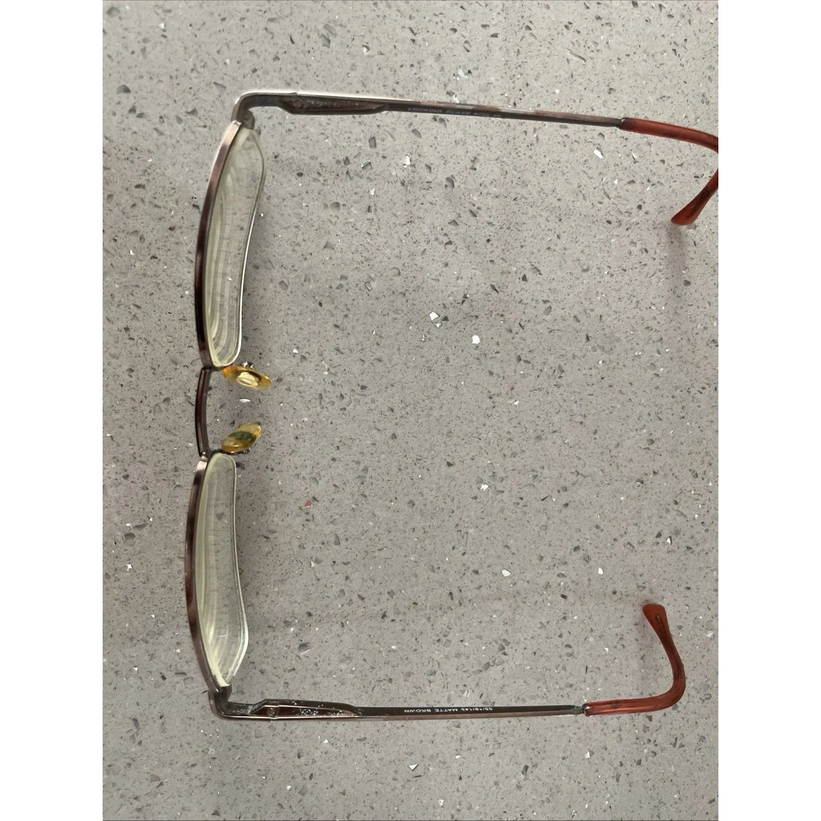 Looking Glass 6762 Eyeglasses FRAMES ONLY Matte Brown Glasses 55 - Image 2