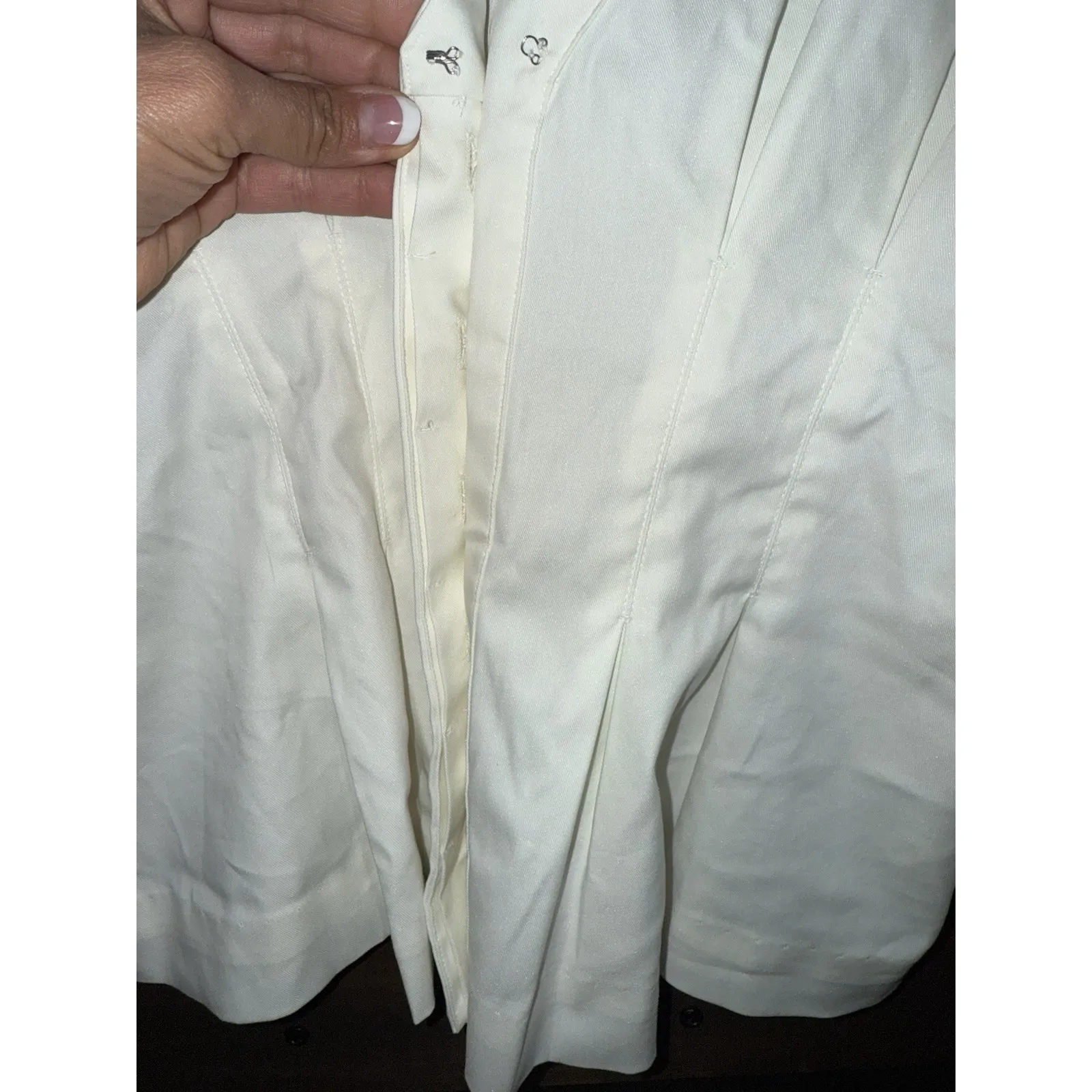 & Other Stories Los Angeles Atelier White Blouse Shirt Top‎ Button Size 10 - Image 3